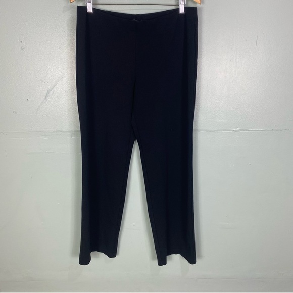 Eileen Fisher Pull‎ On Pants Black Sz L - Picture 1 of 6